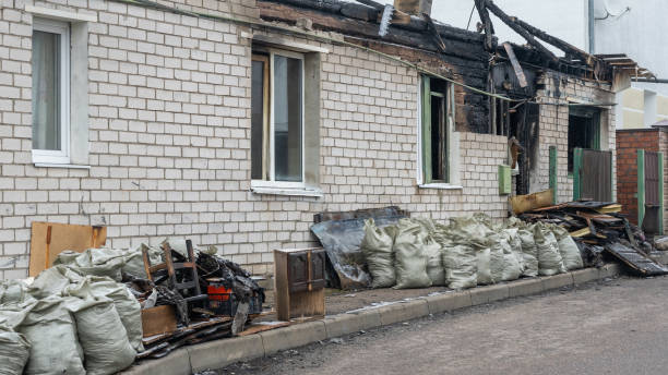 Professional Fire Damage Removal technician working in Becker, MN